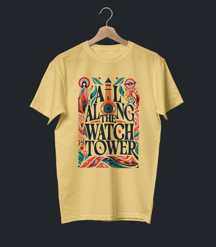 All Along The Watchtower • Hendrix & Dylan Collector's Typography Tee