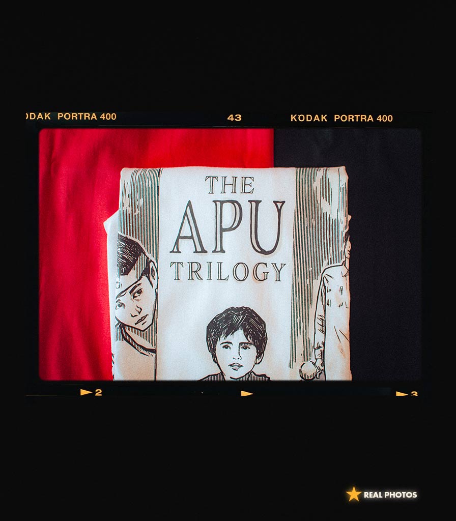Apu Trilogy • Satyajit Ray Cinema Tribute T-shirt • Vintage Edition