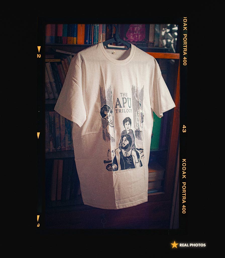 Apu Trilogy • Satyajit Ray Cinema Tribute T-shirt • Vintage Edition