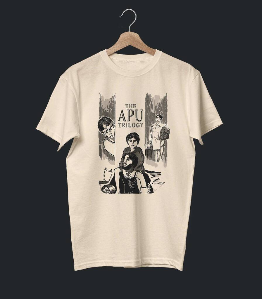 Apu Trilogy • Satyajit Ray Cinema Tribute T-shirt • Vintage Edition