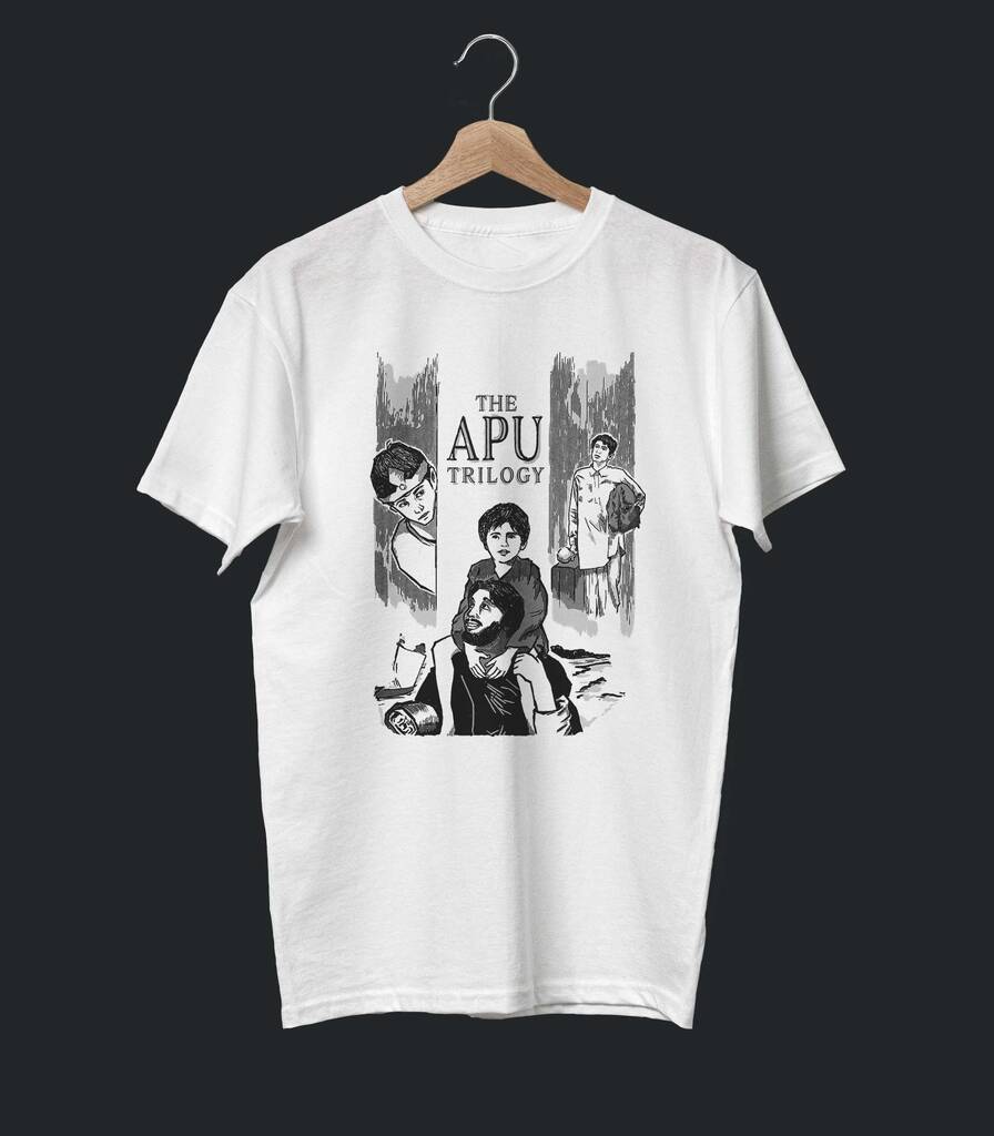 Apu Trilogy • Satyajit Ray Cinema Tribute T-shirt • Vintage Edition