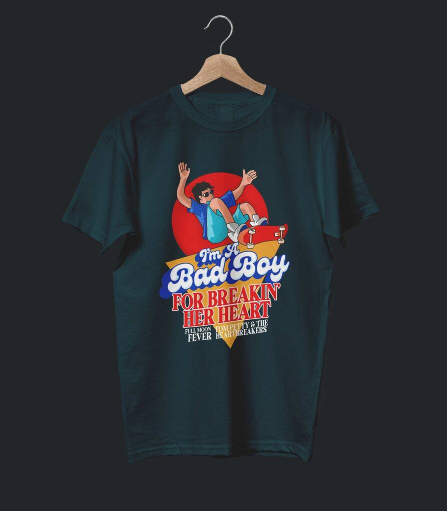 Free Fallin • Tom Petty Typography Tribute T-shirt • Summer Edition