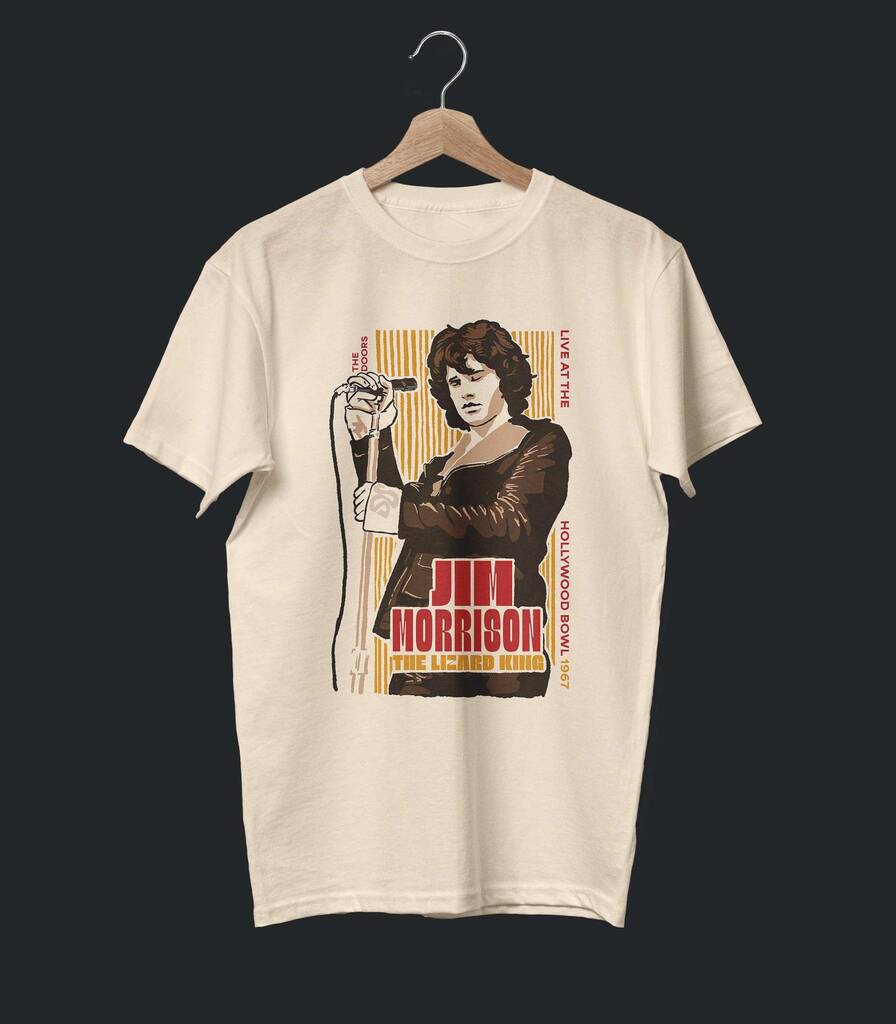 Jim Morrison • 1967 Live in Hollywood Bowl Tribute Tee • Tour Edition