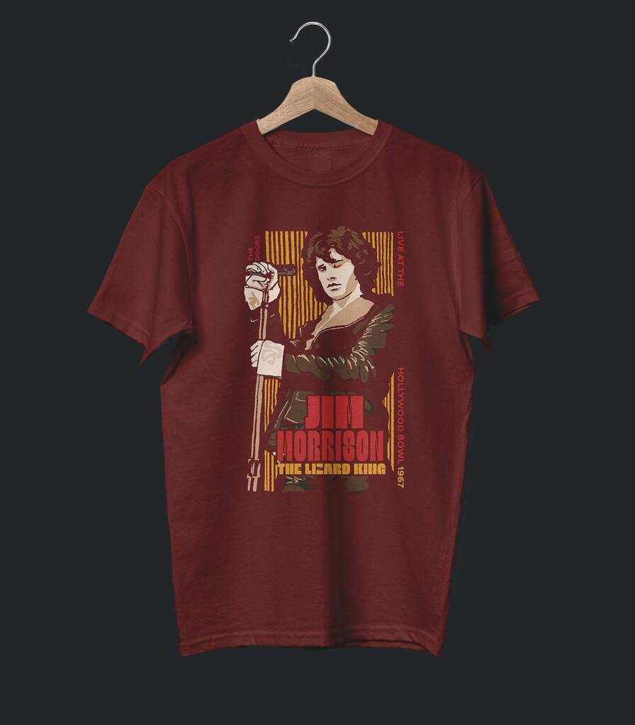 Jim Morrison • 1967 Live in Hollywood Bowl Tribute Tee • Tour Edition