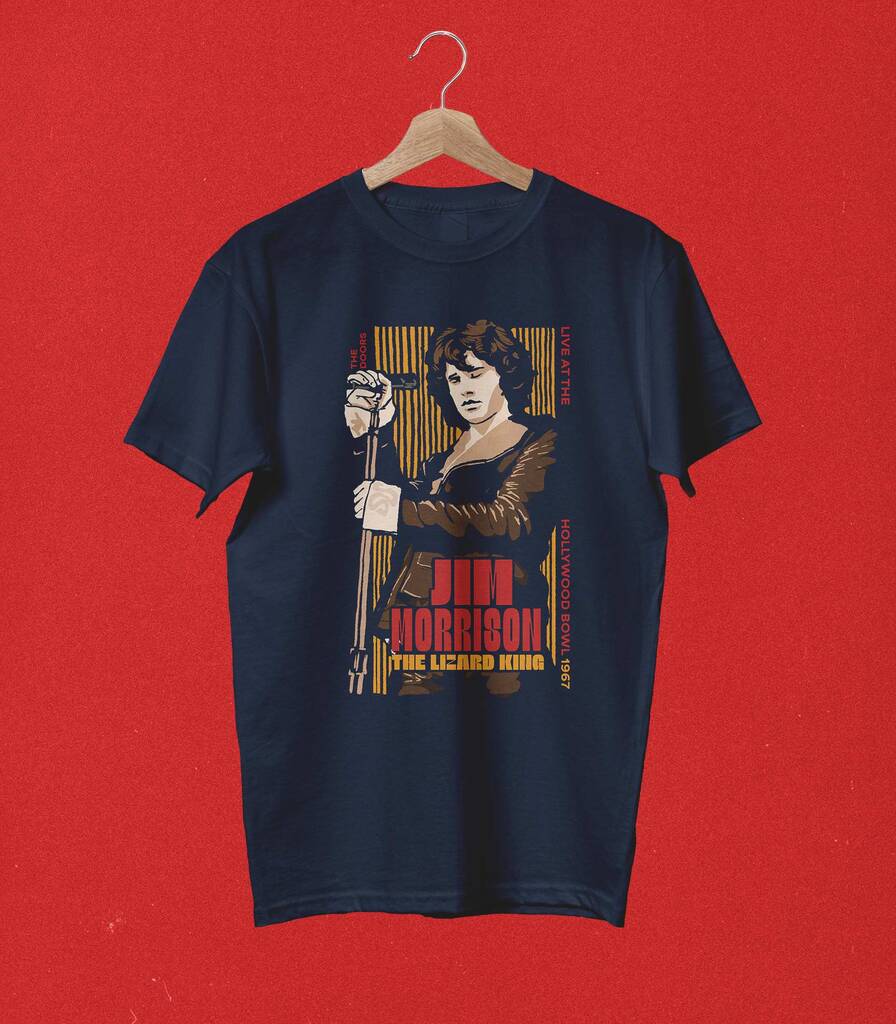 Jim Morrison • 1967 Live in Hollywood Bowl Tribute Tee • Tour Edition