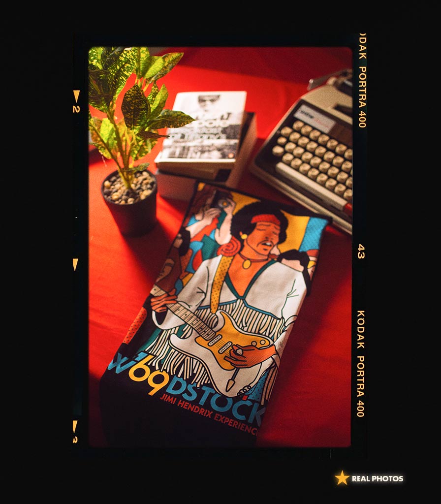 Jimi Hendrix • Woodstock 1969 Tribute Collector's Tee
