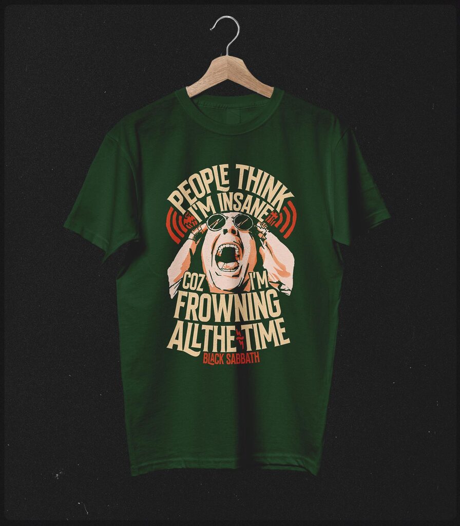 Ozzy Osbourne Tribute • Paranoid Typography Collector's Tee