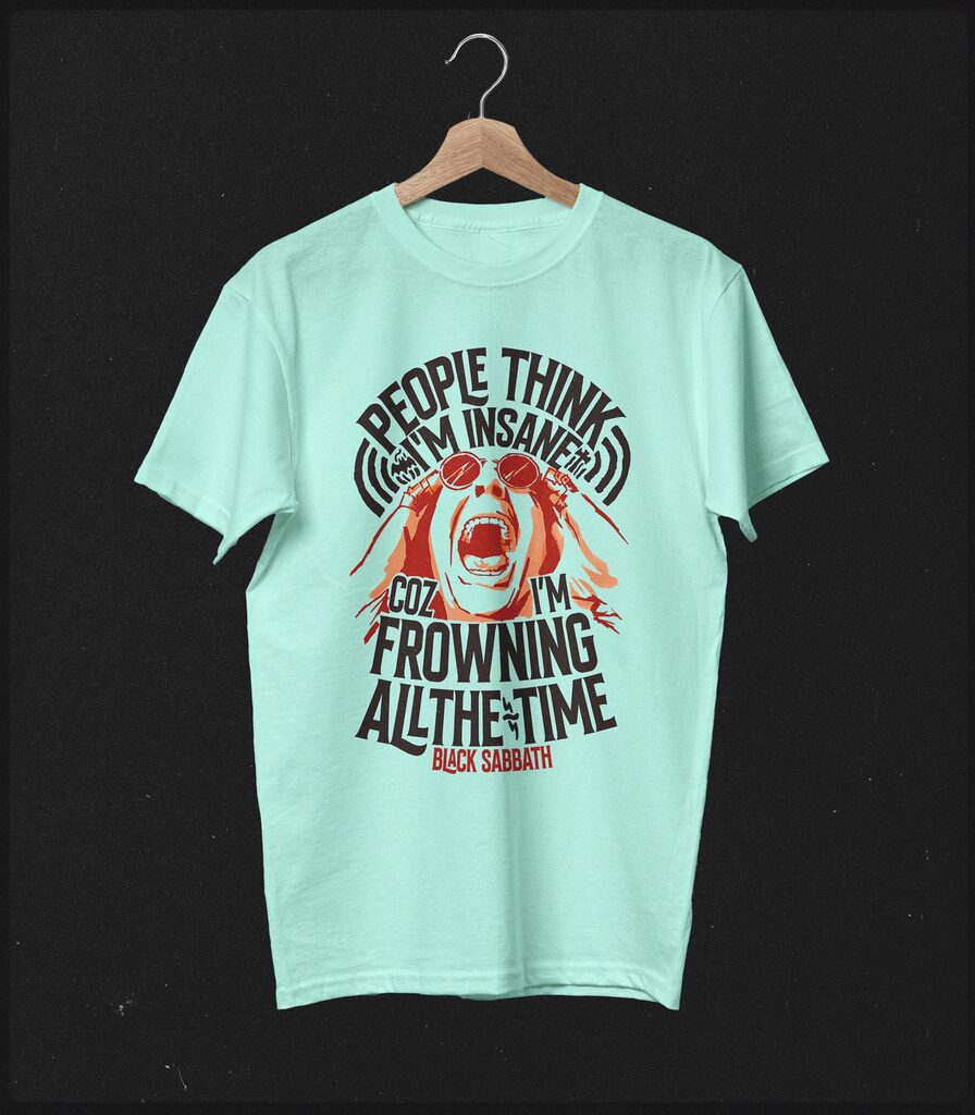 Ozzy Osbourne Tribute • Paranoid Typography Collector's Tee