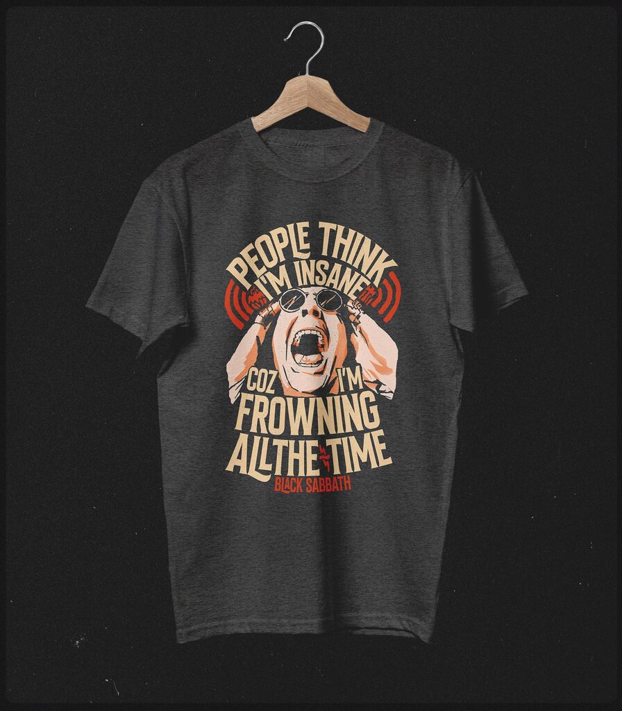 Ozzy Osbourne Tribute • Paranoid Typography Collector's Tee