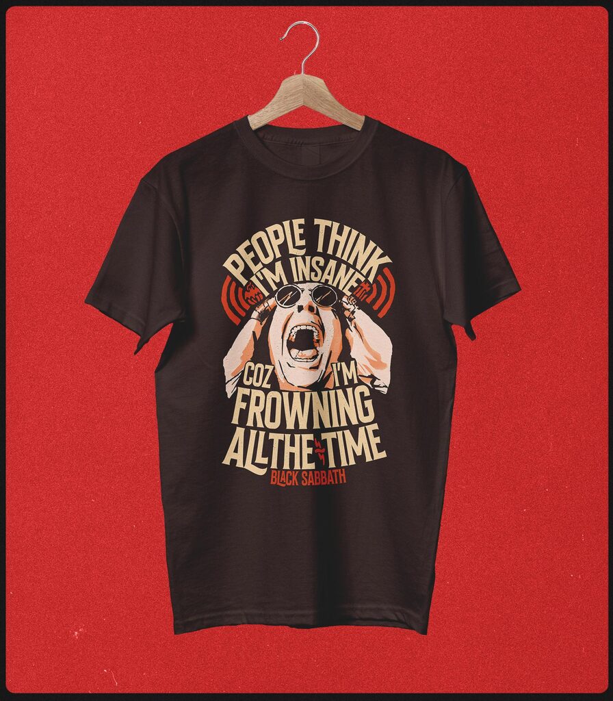 Ozzy Osbourne Tribute • Paranoid Typography Collector's Tee