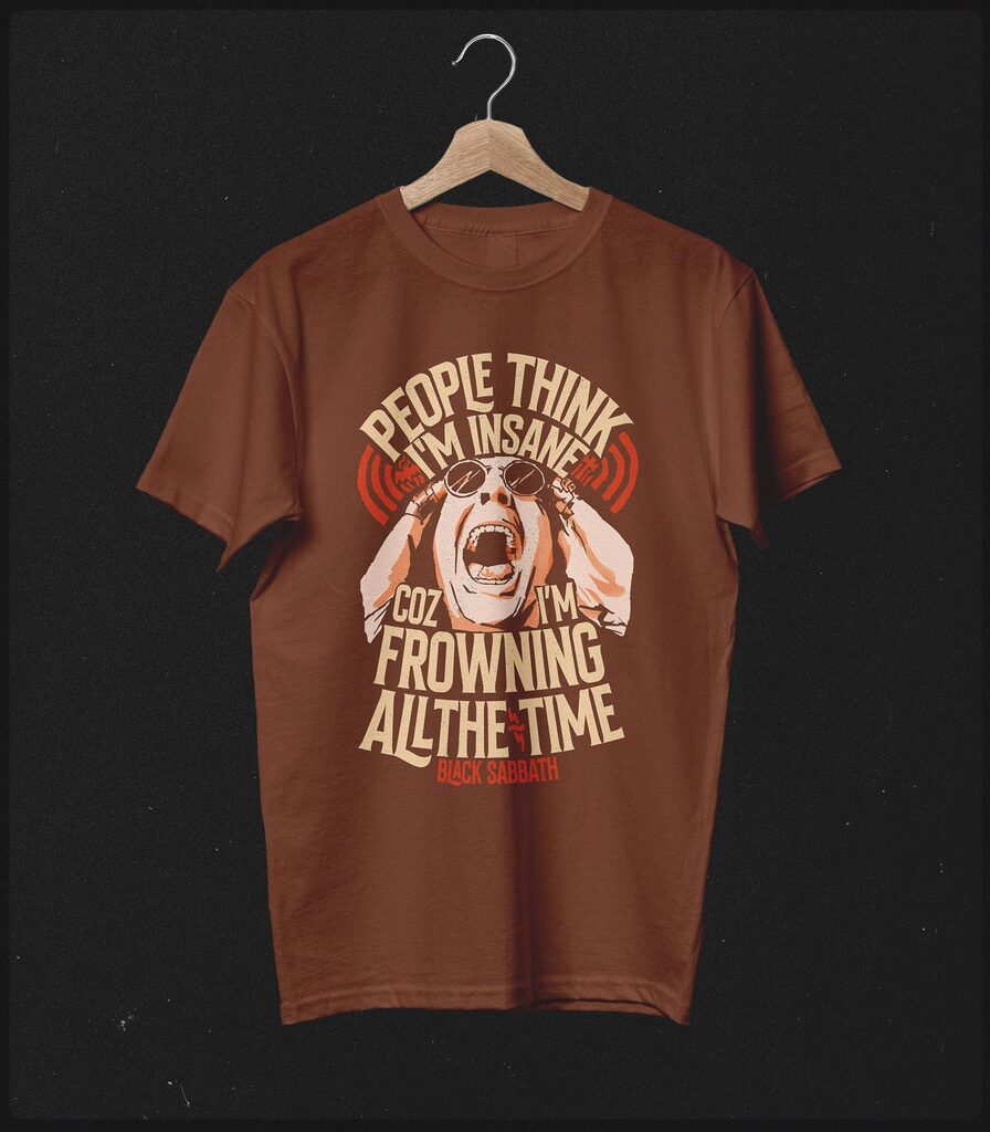 Ozzy Osbourne Tribute • Paranoid Typography Collector's Tee