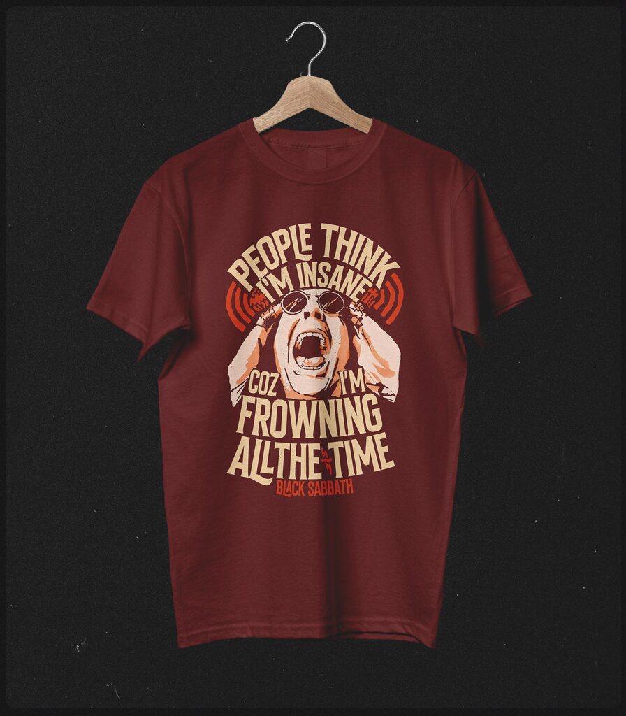 Ozzy Osbourne Tribute • Paranoid Typography Collector's Tee