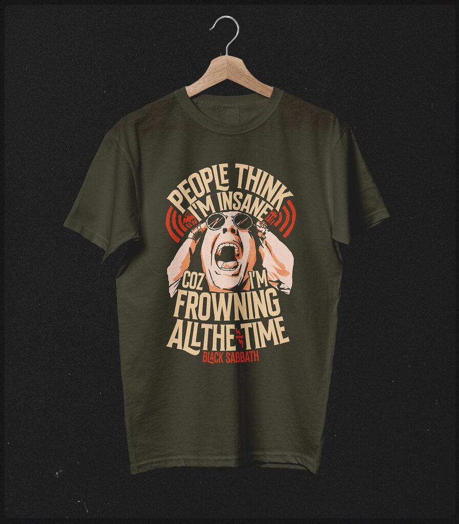 Ozzy Osbourne Tribute • Paranoid Typography Collector's Tee