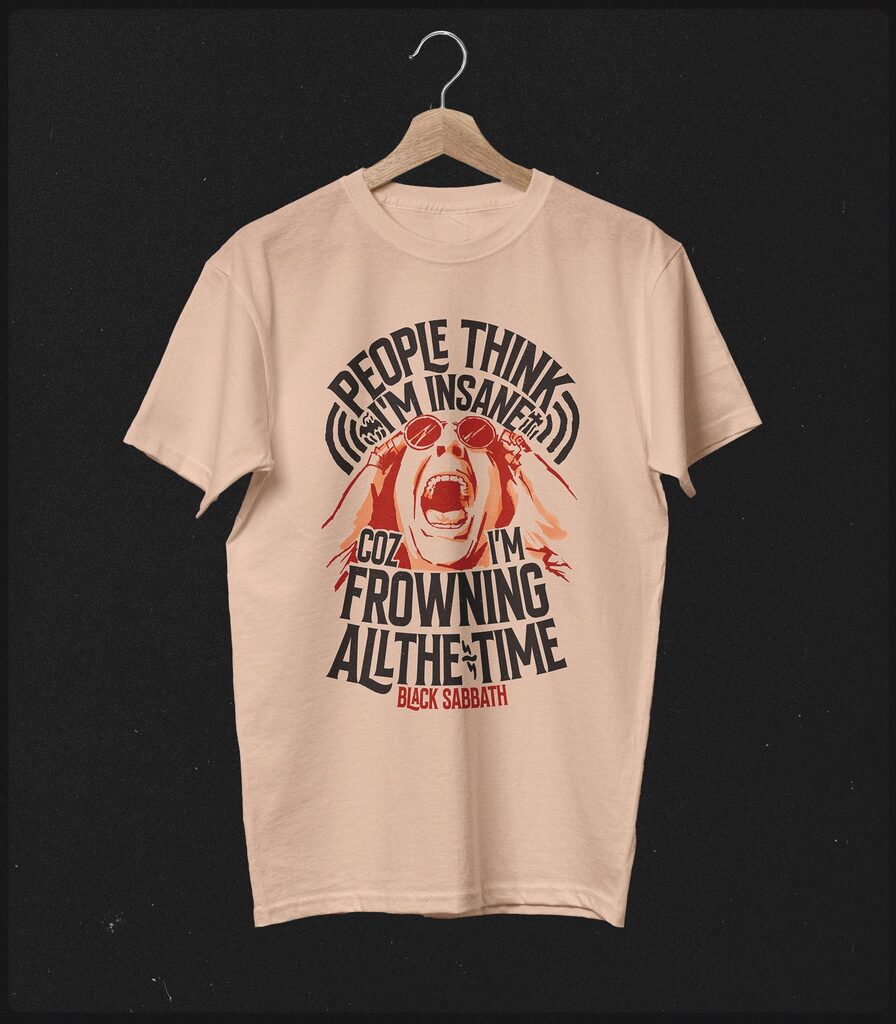 Ozzy Osbourne Tribute • Paranoid Typography Collector's Tee