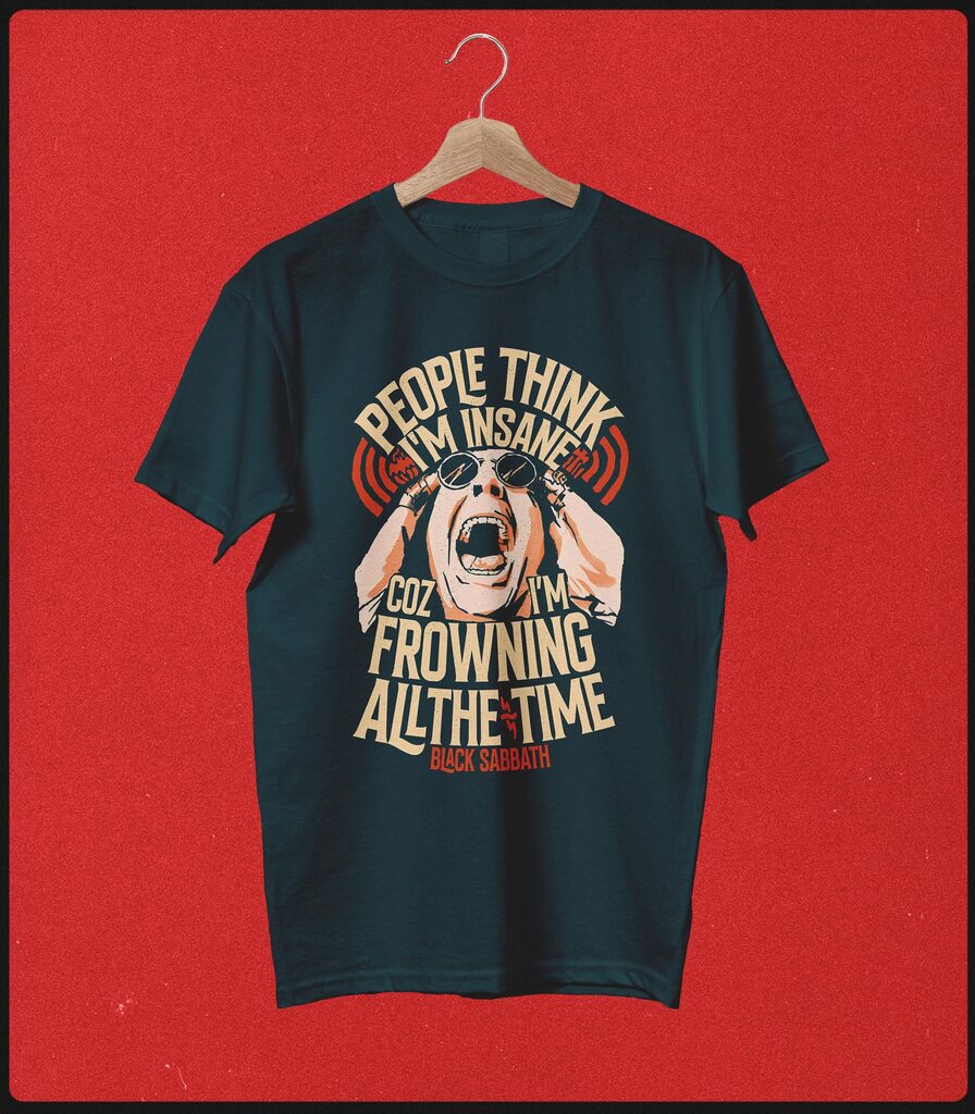 Ozzy Osbourne Tribute • Paranoid Typography Collector's Tee