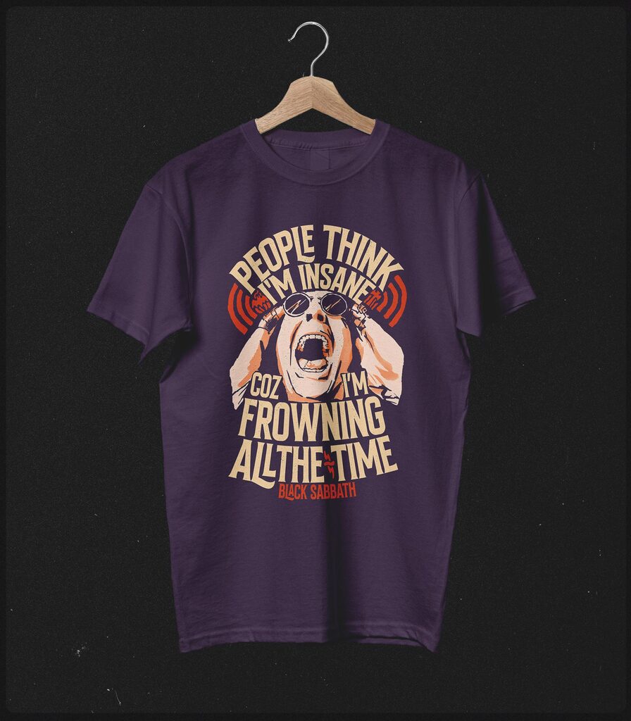 Ozzy Osbourne Tribute • Paranoid Typography Collector's Tee