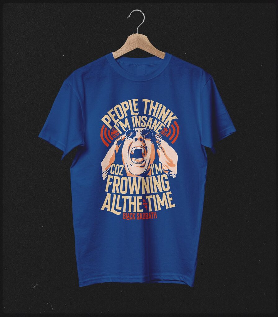 Ozzy Osbourne Tribute • Paranoid Typography Collector's Tee