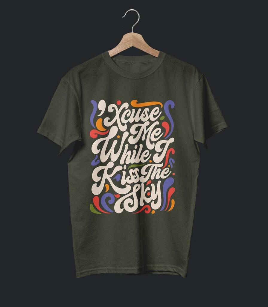 Purple Haze • Jimi Hendrix • Typography Collector's Tee