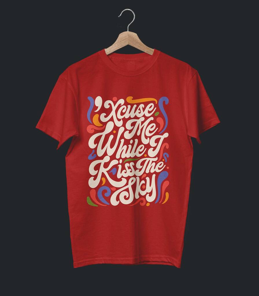 Purple Haze • Jimi Hendrix • Typography Collector's Tee