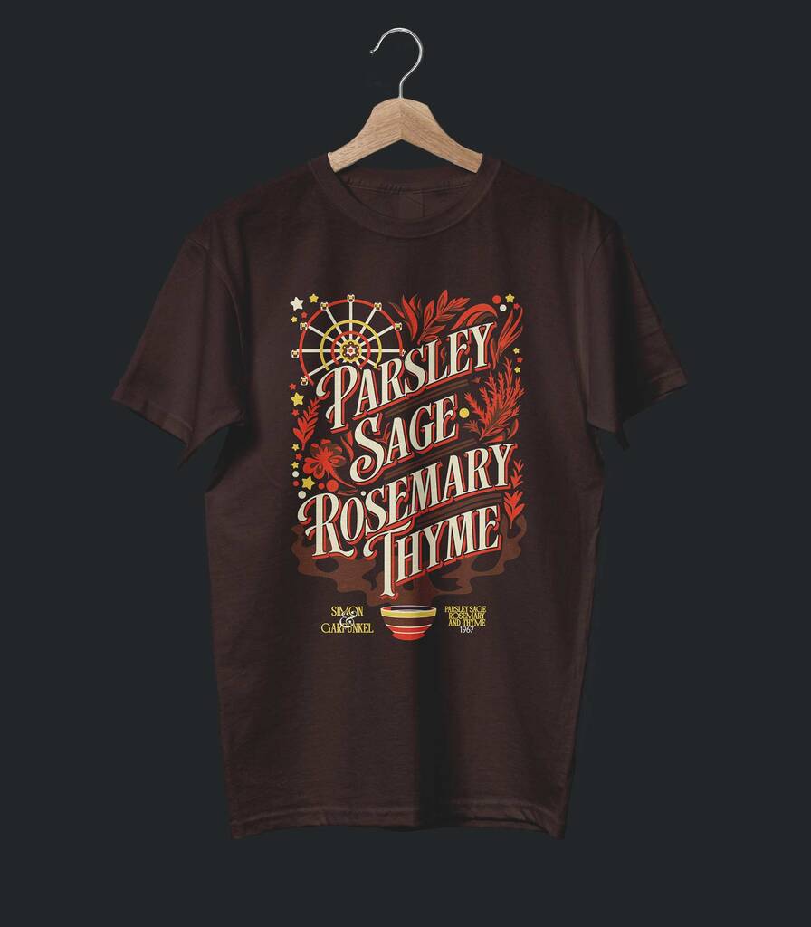 Scarborough Fair • Simon & Garfunkel Typography Tribute Tee
