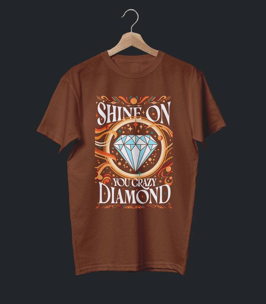 Shine On You Crazy Diamond • Pink Floyd Typography Tribute Collector's Edition T-shirt