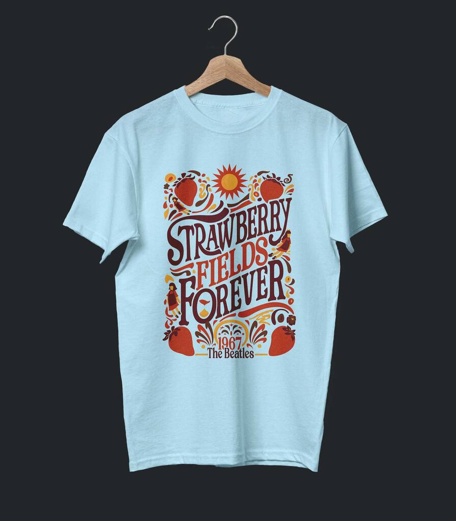 Strawberry Fields Forever • The Beatles Tribute T-shirt • Vintage Edition