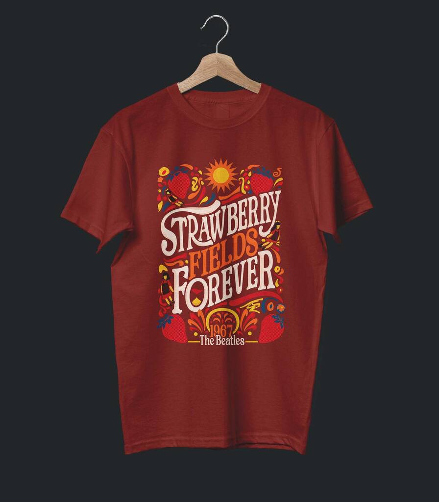 Strawberry Fields Forever • The Beatles Tribute T-shirt • Vintage Edition
