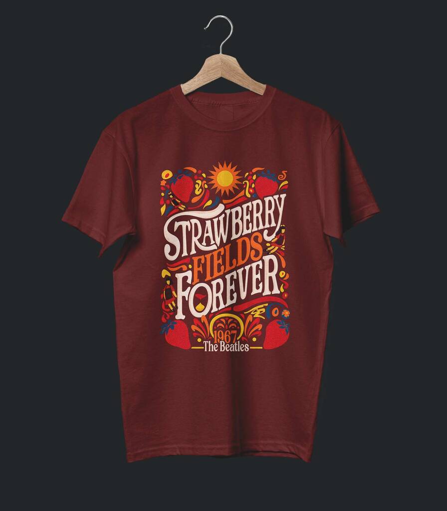 Strawberry Fields Forever • The Beatles Tribute T-shirt • Vintage Edition
