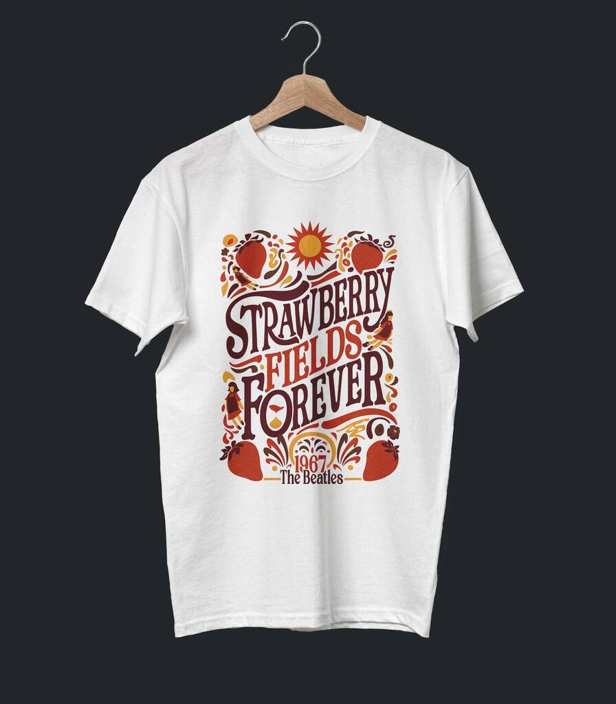 Strawberry Fields Forever • The Beatles Tribute T-shirt • Vintage Edition
